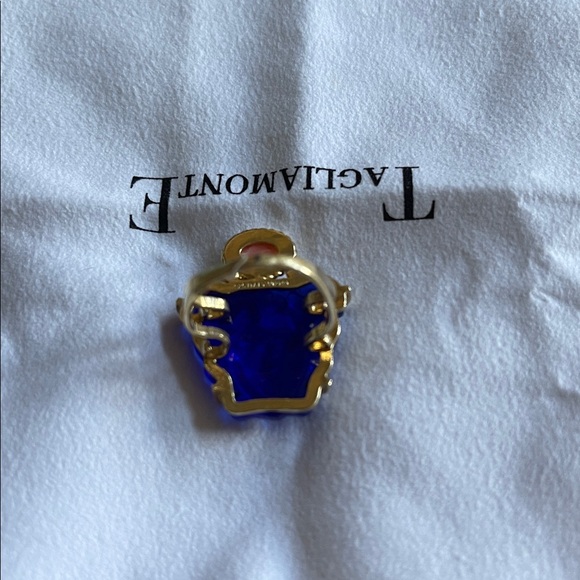 TAGLIAMONTE HANDMADE GLASS ITALIAN REAL CORRAL RING - Picture 3 of 7